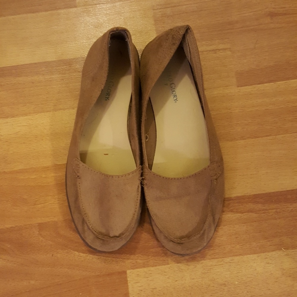 Faded glory suede loafers